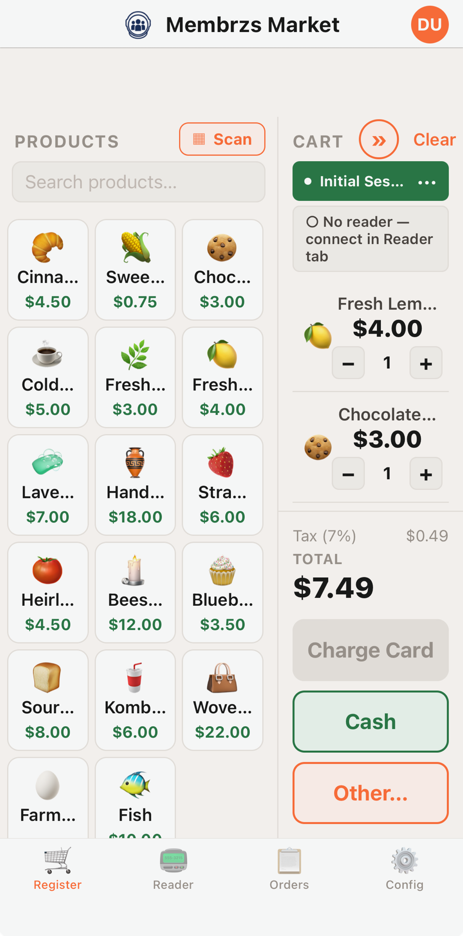Membrzs Market Register
